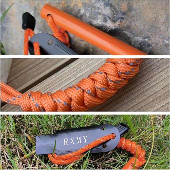 RXMY Fire Starter Survival Tool 5 Inch,Ferro Rod Flint Fire Starter,A Kit for Wilderness Survival.5(Long) x 1/2"(Diameter)