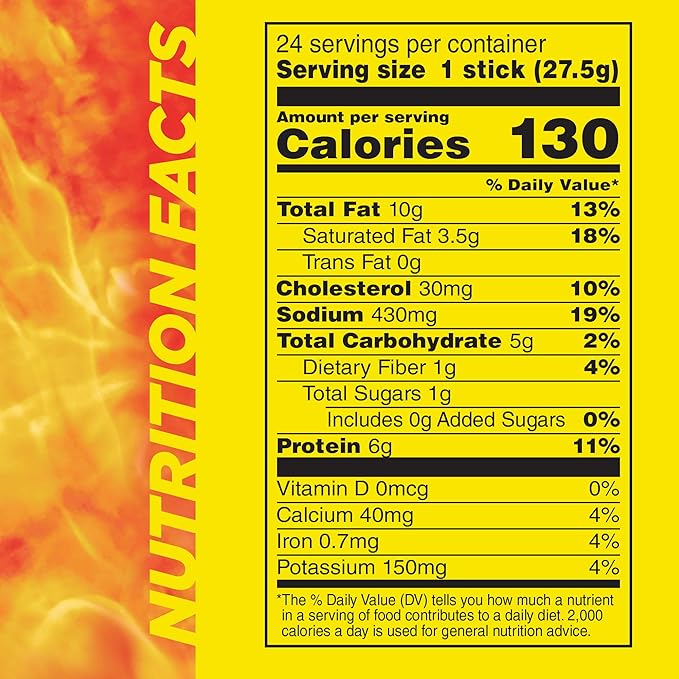 Slim Jim Giant Smoked Meat Sticks, Vlasic Dill Pickle Flavor, 6g Protein Per Stick, 0.97 oz. (24 Count)