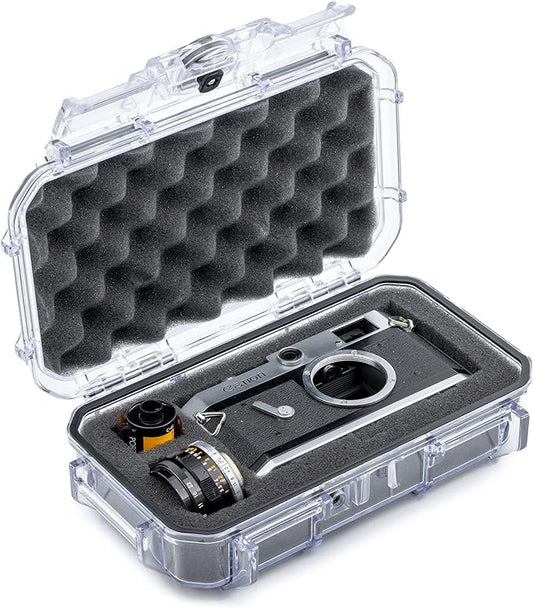 Evergreen 56 Waterproof Dry Box Protective Case with Pick & Pluck Foam - Travel Safe/Mil Spec/USA Made - for Cameras, Phones, Camping, Fishing, Hiking, Water Sports, Knives, Survival (Clear)