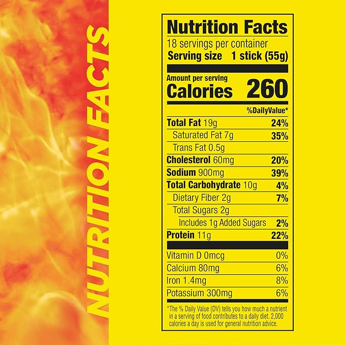 Slim Jim Monster Smoked Meat Sticks, Original Flavor, High Protein, 1.94 oz. (18 Count)
