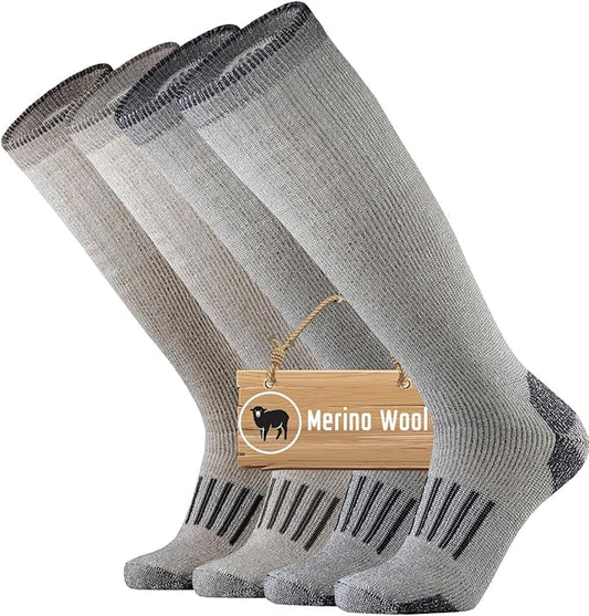 ONKE Max Full Cushion Knee High Socks for Men Steel Toe Work Boot Over the Calf OTC Moisture Wicking Thermal Hiking Hunting