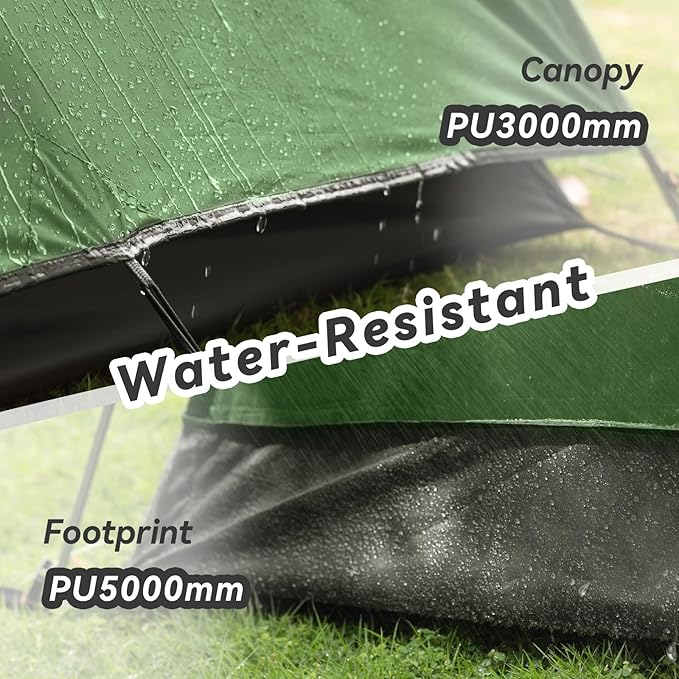 Forceatt Camping Tent 2/3/4 Person, Professional Waterproof & Windproof Lightweight Backpacking Tent Suitable for Outdoor,Hiking,Camping, Mountaineering and Travel