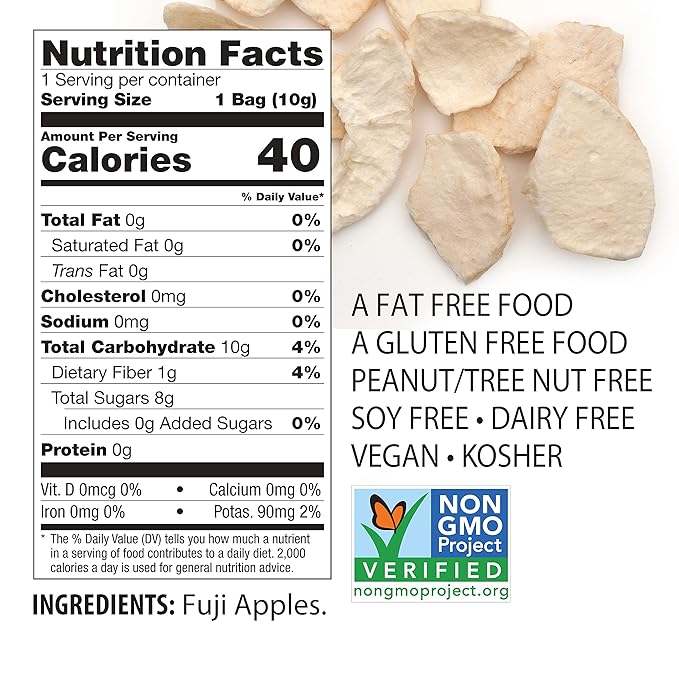 Brothers-ALL-Natural Fuji Apple Crisps, 0.35-Ounce Bags, 24 Count (00017)