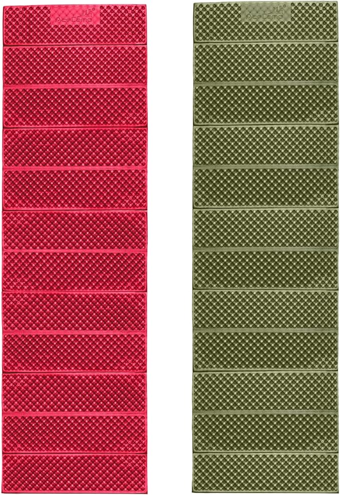 AceCamp Portable Foam Sleeping Pad, Full Length Accordion Sleeping Mat for Camping & Hiking, Lightweight, Soft & Compact Cushion for Sleeping Bag, Comfort, Tent, Rocky Terrain