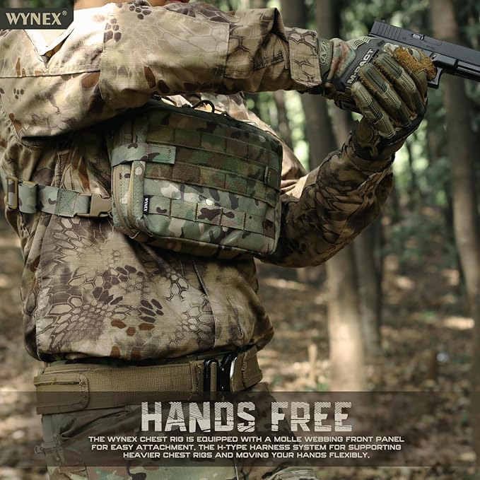 WYNEX Tactical Large Admin Pouch of Double Layer Design, Molle EDC EMT Utility Pouch with Map Sleeve Modular Tool Pouch Large Capacity Flag Patch Included