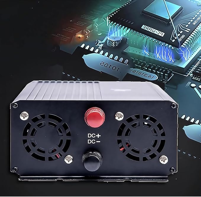 5000W Power Inverter 48V DC to 110V AC Converter with LED Display Dual AC Outlets Dual Fans Radiating for RV, Camp, Boat and Home Emergency Portable Pure Sine Wave Inverter (LED Screen, 5000W 48V)