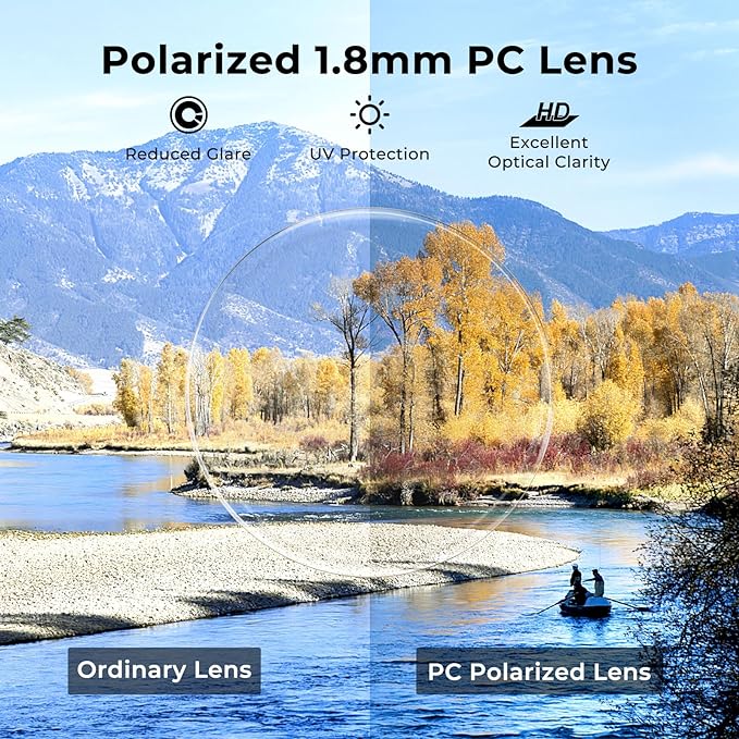 KastKing Pecos Bifocal Polarized Sunglasses, Bi-Focal x1.5 x2.0 x2.5 Magnifications, Sport Reader Sunglasses, UV Protection