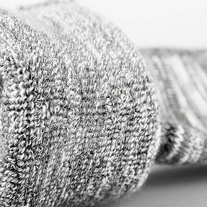 FEIDEER Men's Women's Hiking Walking Socks, Unisex Moisture Wicking Cotton Cushion Ankle Quarter Crew Socks with Arch Support