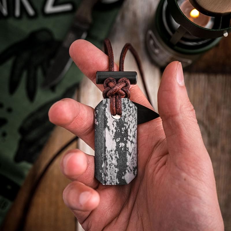 Viking Spark™ | Whetstone Sharpener & Fire Starter Necklace | MADE IN USA!