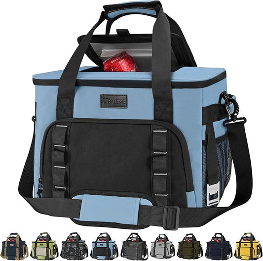 BALEINE Extra Large Soft Cooler Bag, Portable Leakproof Cooler, 40/60 Cans Volume for Beach, Camping, Kayaking, Travel, and Road Trips