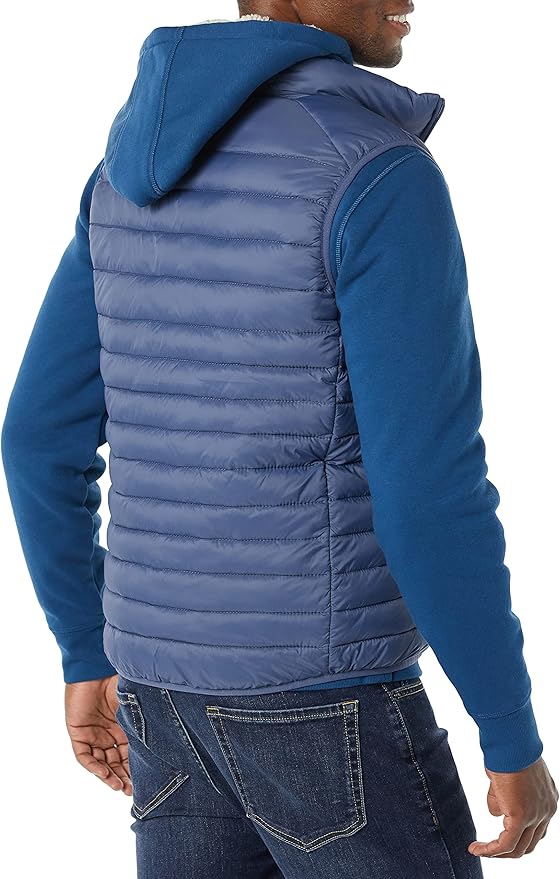 Amazon Essentials Mens Lightweight Water-Resistant Packable Puffer Vest