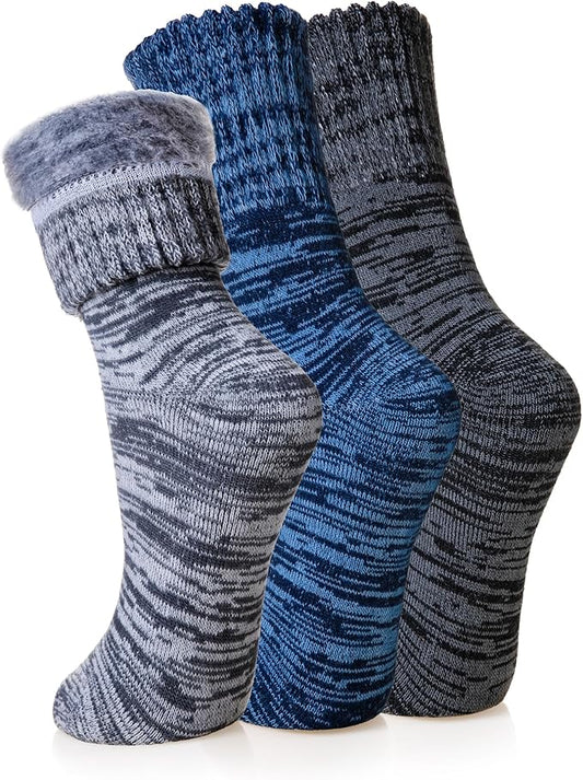 Velice Winter Warm Thermal Socks for Women Extra Thick Insulated Heated Crew Boot Socks for Cold Weather 5 Pairs