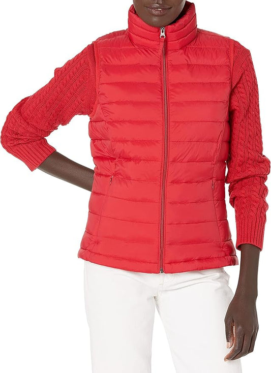 Amazon Essentials Women's Lightweight Water-Resistant Packable Puffer Vest