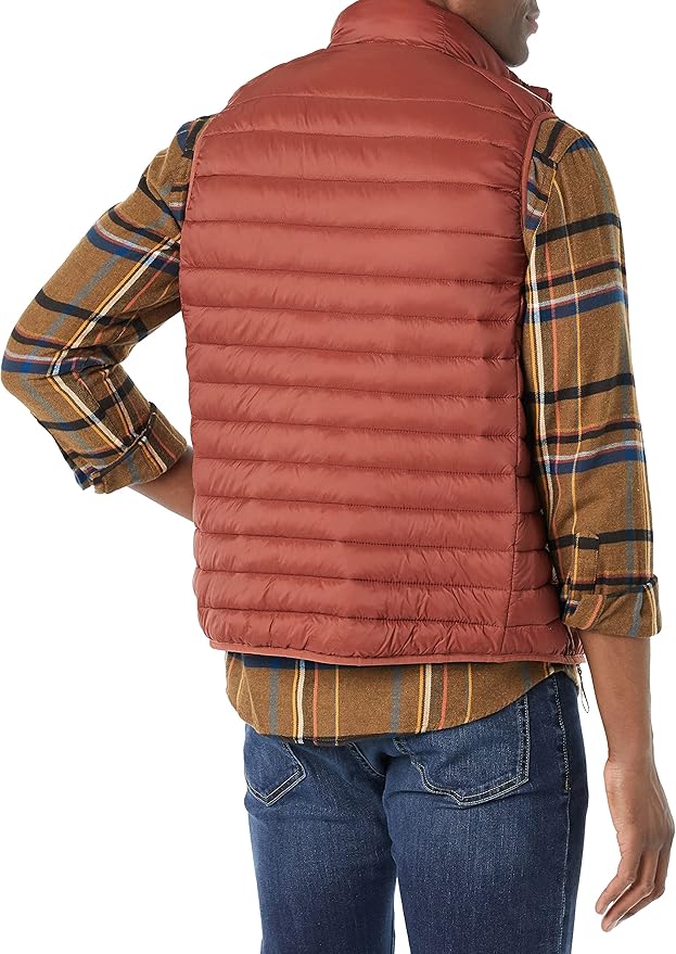 Amazon Essentials Mens Lightweight Water-Resistant Packable Puffer Vest