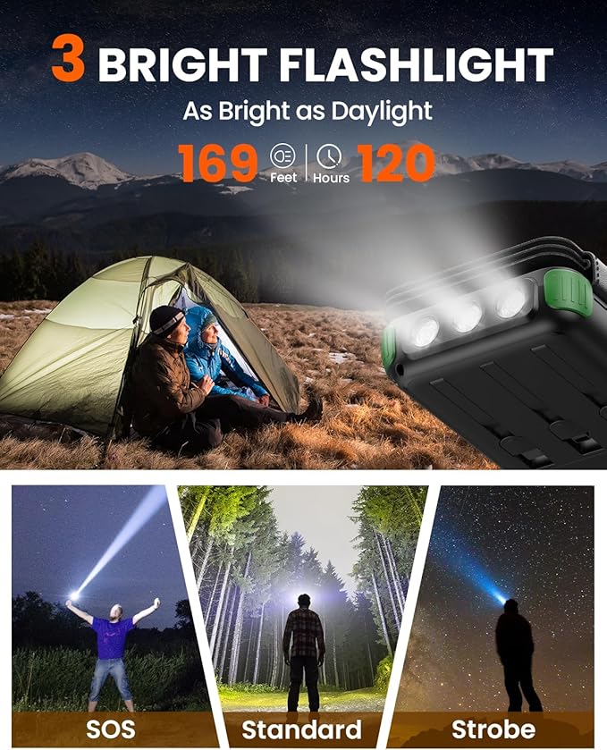SOARAISE Solar Charger 25000mAh/92500mWh Wireless Portable Charger, 20W Fast Charging Power Bank with Built-in 3 Cables, PD QC 3.0 Phone Battery Pack with 4 Solar Panels & Flashlights for Camping