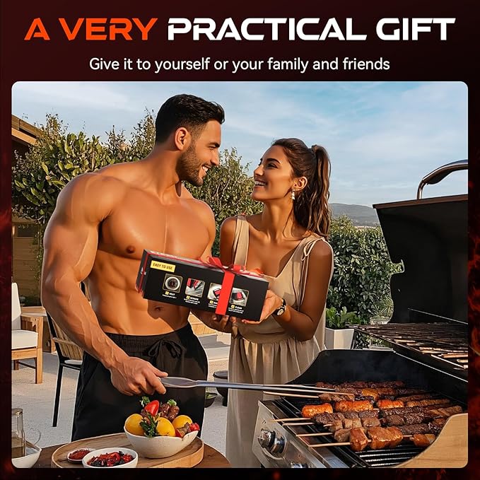 Grill Brush Bristle-Free Steam Replaceable Cleaning Head [No Handle] Heat-Resistant Kevlar Head with Grill Scraper, Safe Barbecue Grill Cleaning Head for All Grill Types