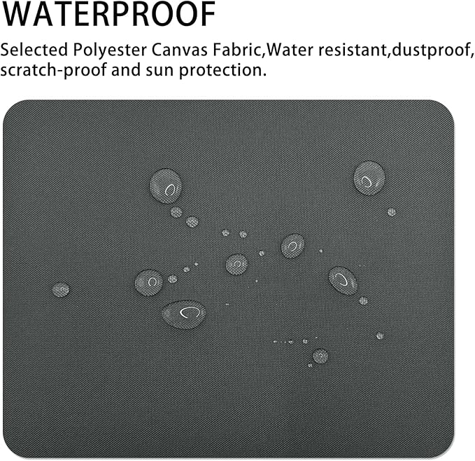 Canvas Repair Patch 9×11 Inch 3Pcs Waterproof Self-Adhesive Fabric Repair Patch for Tents,Boat Cover,Pop Up Canopy,Patio,Bags,Car Seats,Sofas,Furniture Cover(Dark Grey)