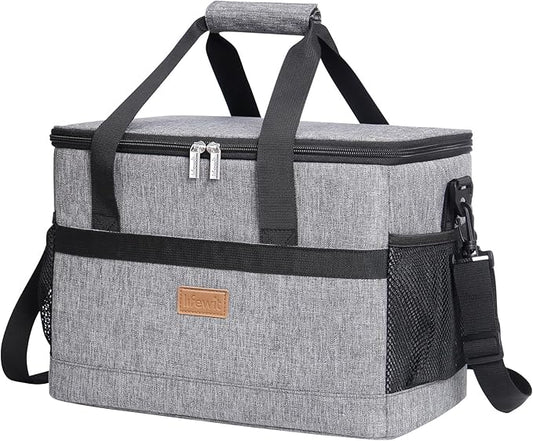 Lifewit Cooler Bag 30/50/60 Cans Collapsible and Insulated Large Lunch Bag Leakproof Soft Cooler Portable Tote for Camping/BBQ/Family Outdoor Activities