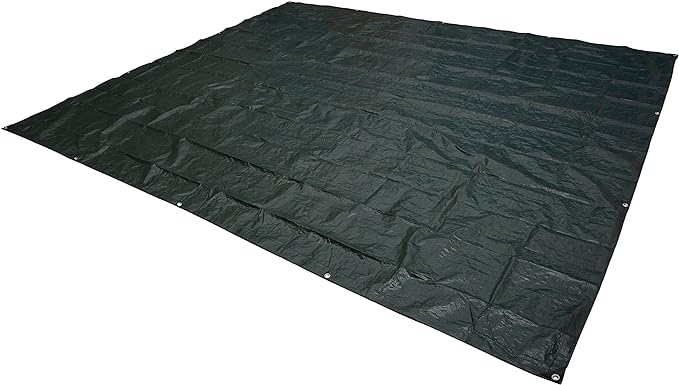 Amazon Basics Waterproof Camping Tarp, 8 Feet x 10 Feet, Dark Green