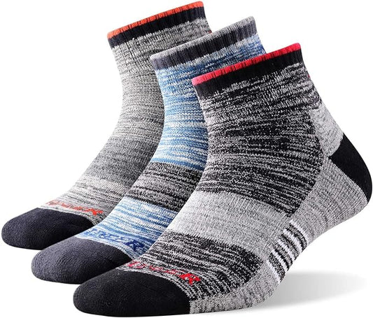 FEIDEER Men's Hiking Walking Socks, Multi-Pack Wicking Cushioned Outdoor Recreation Hiking Socks