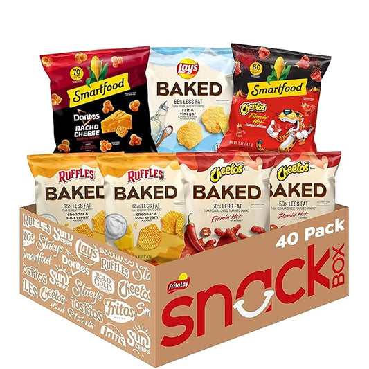 Frito-Lay Baked & Popped Bold Variety Pack (Pack of 40)