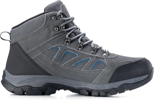 Men's Waterproof Hiking Boots Lightweight Comfortable Leather Outdoor Boots