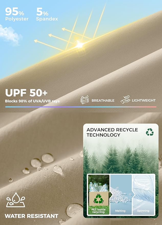 Willit Women's Hiking Pants Quick Dry Cargo Pants Lightweight Water Resistant Travel Golf Pockets Petite/Regular/Tall