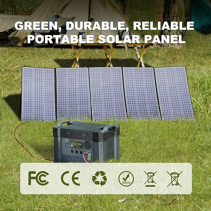 ALLPOWERS 21W 60W 100W 140W 200W 400W 600W Portable Solar Panel (SP037-400W)