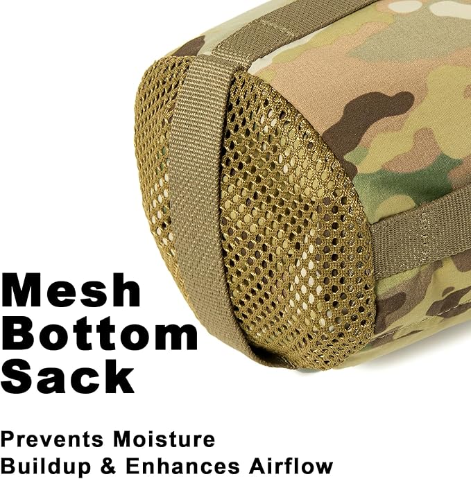 MT Military Nanovee Bivy Cover – Lightweight Army Modular Sleeping Bag System Shell, Summer Sleeping Gear or Layered Cold Weather Protection
