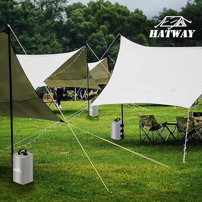 Canopy Water Weight Bag,88 LBS Water Tent Weights Set of 4 Leg Weights for Pop Up Canopy,Gazebo,Canopies,Tent-4 * 10L-Gray