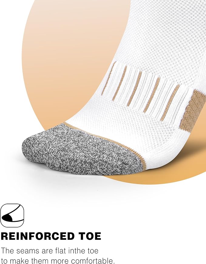 Crew Socks for Women,Athletic Hiking Running Compression Socks with Cushioned Support 3-6 Pairs