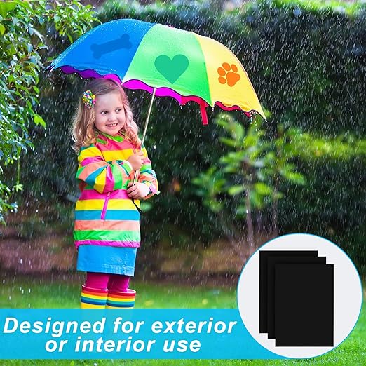 Outus 16 Pieces Waterproof Tent Repair Tape Kit, Repair Tape for Sofa, Tent,seat,Jackets,Umbrella, 8.27" x 11.69" (Black)