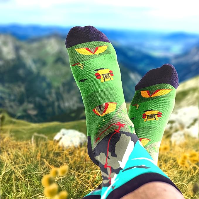 Hiking Socks - Perfect Outdoor Gifts for Outdoorsy Men and Women, Funny Christmas Socks for Hikers, Ideal Fitness Stocking Stuffers, Hiking Must-Haves, Essential Sports Accessories, Unique Hiker Gifts
