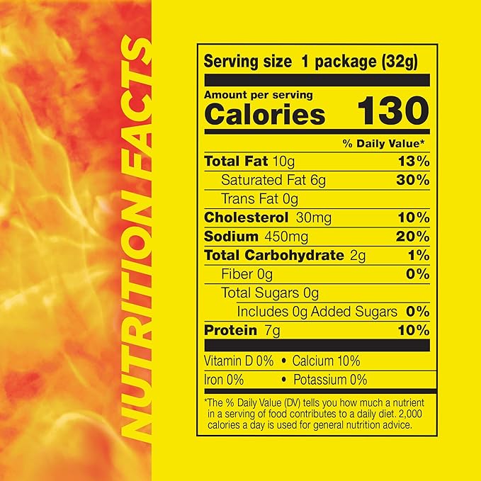 Slim Jim Beef 'N Cheese Smoked Meat Sticks, Original Flavor, 7g Protein Per Serving, 1.15 oz. (14 Count)