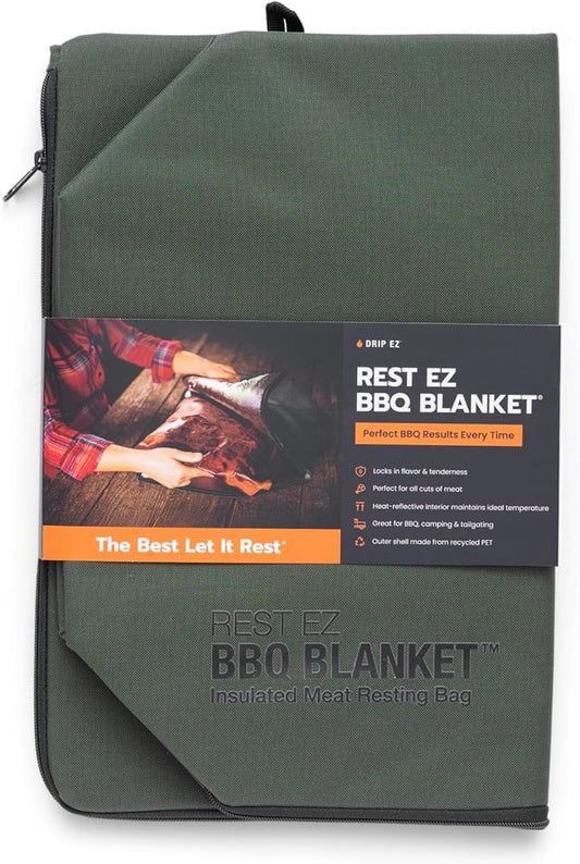Rest EZ BBQ Blanket® - Insulated Meat Resting Bag for Moisture Retention and Tender BBQ - Heavy-Duty with Wide Mouth Design for Briskets, Pork Shoulders, Steaks