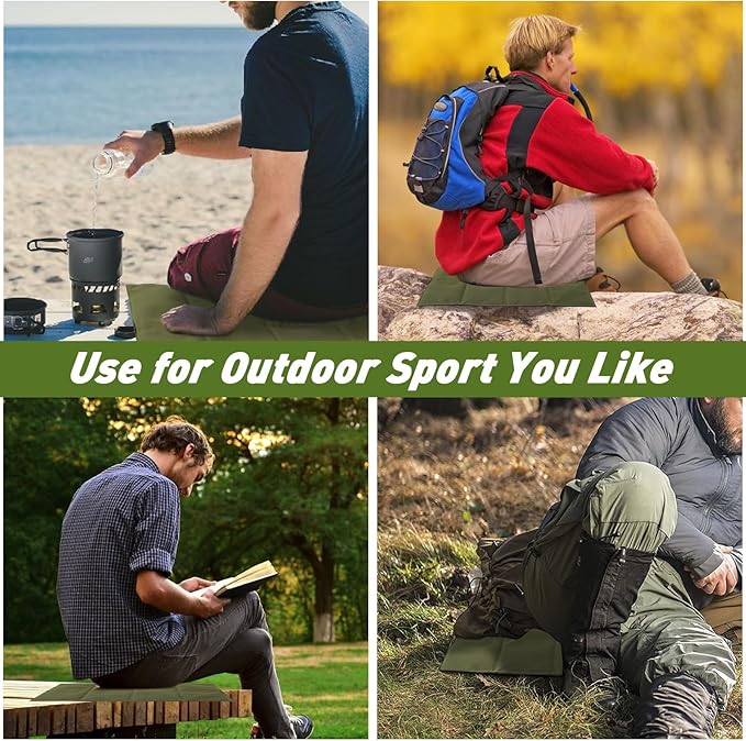 Foldable Hunting Seat Cushion Pad,Lightweight Sitting Pad,Camping Mat for Camping, Hunting, Fishing，Camping，Outdoor Activities,Hunting Accessories