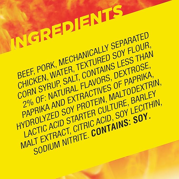 Slim Jim Smoked Meat Sticks, Original Flavor, 2g Protein Per Stick, Snack Size, Lunchbox Snack, 0.44 oz. (100 Count)