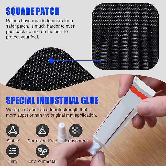 Trampoline Patch Repair Kit - 3 Sizes Patches for Trampoline Mat Tear or Hole