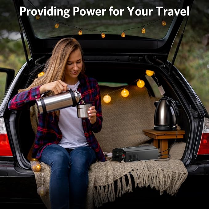 BESTEK 2000 Watt Pure Sine Wave Power Inverter, 12V DC to 110V/120V AC Inverter with 3 AC Outlets, USB & Type-C Port, Remote Controller, Off-Grid Solar Power Inverter 12V to 110V for Home, RV, Truck