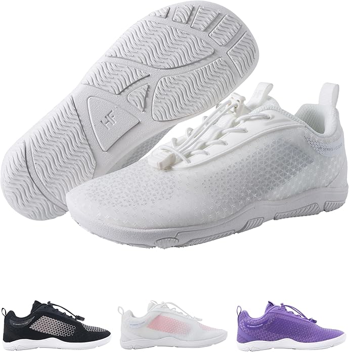 HF Cloud-Like Barefoot Shoes for Women & Men - Minimalist Shoes for Women, Arch-Support Breathable Splash-Proof Versatile Ergonomic Pain-Relief Posture-Improvement Hiking Boots Womens