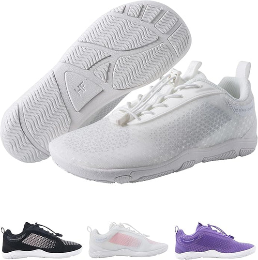 HF Cloud-Like Barefoot Shoes for Women & Men - Minimalist Shoes for Women, Arch-Support Breathable Splash-Proof Versatile Ergonomic Pain-Relief Posture-Improvement Hiking Boots Womens