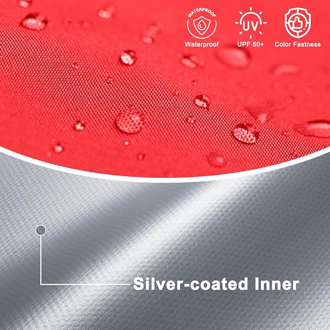 COOSHADE Pop Up Canopy Tent 10x10 with 2 Sidewalls, Outdoor Shade Instant Canopy Tents(Red)