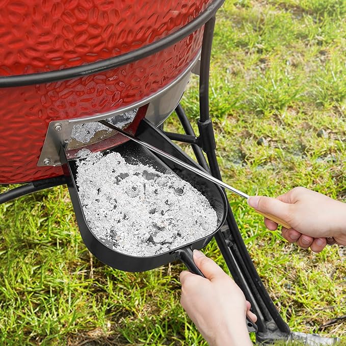 Onlyfire 17'' BBQ Ash Tool Poker, Stainless Steel Charcoal Rake for Kamado and Ceramic Grill Likes Big Green Egg, Kamado Joe, Pit Boss, Louisiana, Grill Dome, Vision Grills, Char-Griller or Pizza Oven