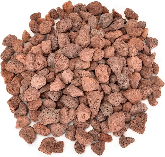 Stanbroil Lava Rock Granules, Decorative Landscaping for Fire Bowls, Fire Pits, Gas Log Sets, Indoor or Outdoor Fireplaces - 10 Pounds(1 1/5" - 2")