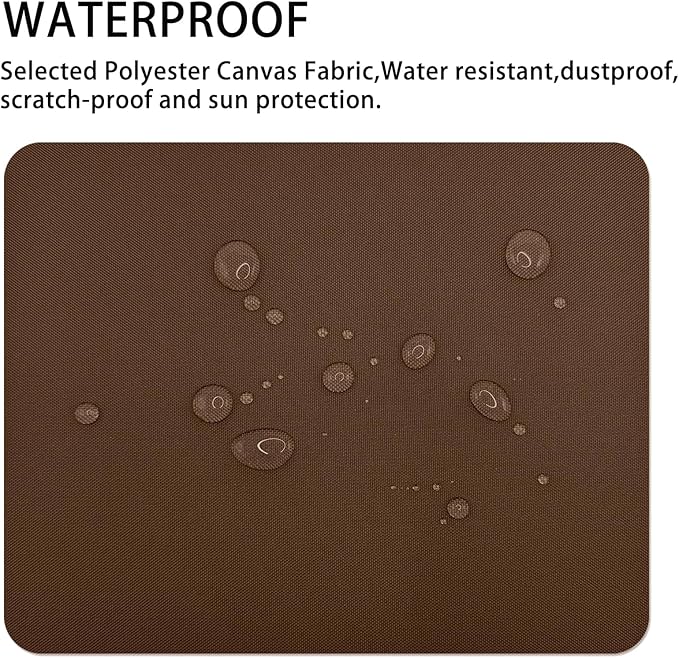 Canvas Repair Patch 9×11 Inch 3Pcs Waterproof Self-Adhesive Fabric Repair Patch for Tents,Boat Cover,Pop Up Canopy,Patio,Bags,Car Seats,Sofas,Furniture Cover(Brown)
