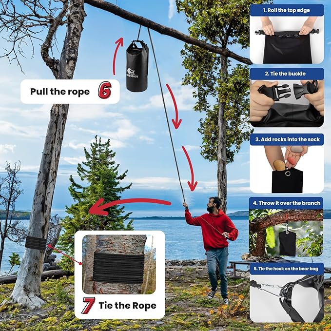 Bear Bags for Food Backpacking Hanging System Bear Canister for Backpacking Food Bag Camping Bag Hiking, Camping