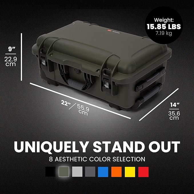 NANUK Wheeled Series 935 Lightweight NK-7 Resin Waterproof Protective Case