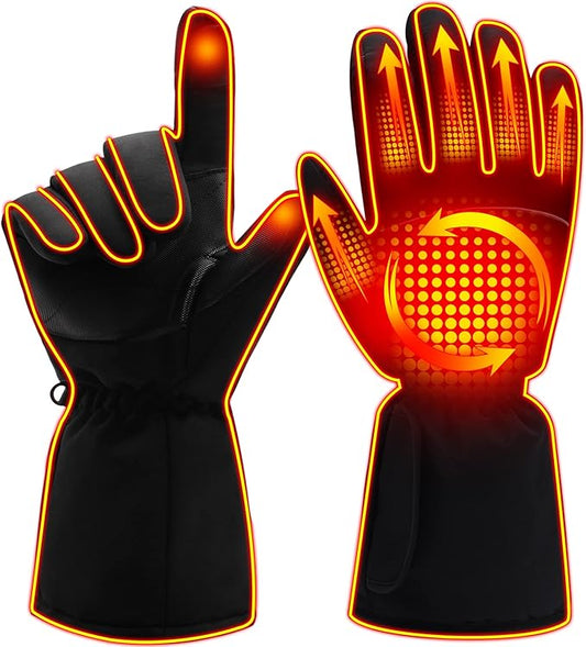 MMlove USB Heated Gloves for Men Women, Touchscreen, Waterproof, Outdoor & Indoor Hand Warmers for Climbing,Motorcycling,Skiing