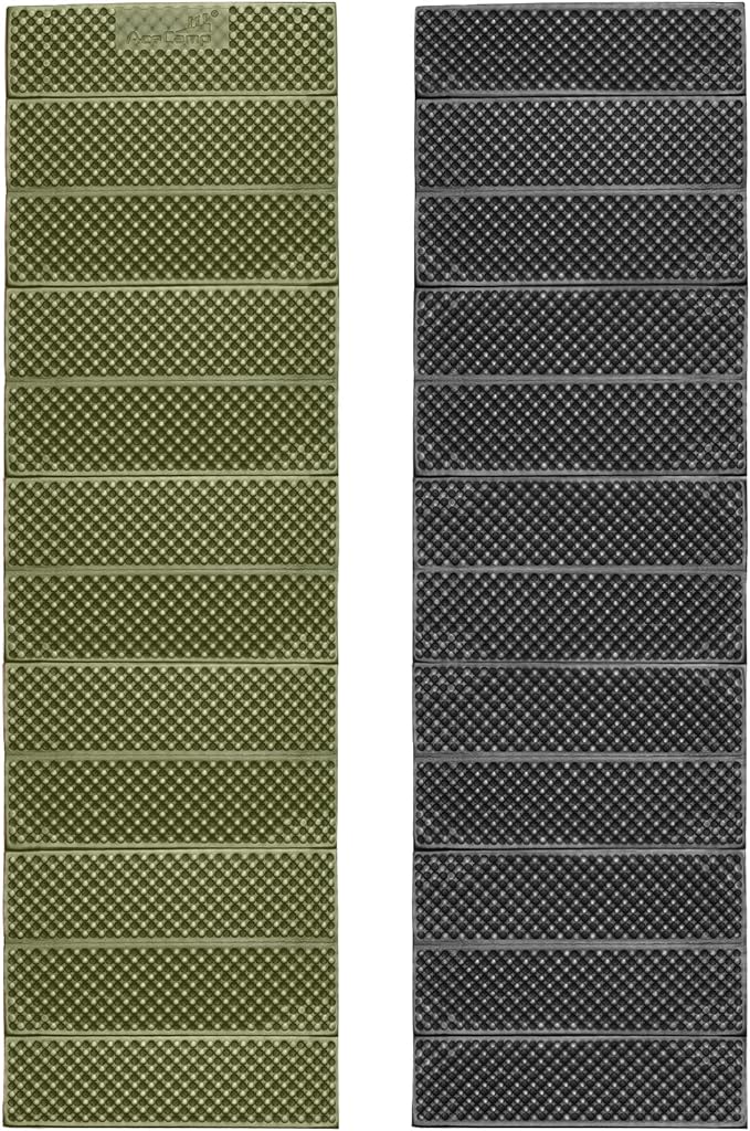 AceCamp Portable Foam Sleeping Pad, Full Length Accordion Sleeping Mat for Camping & Hiking, Lightweight, Soft & Compact Cushion for Sleeping Bag, Comfort, Tent, Rocky Terrain