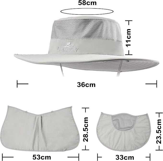 Fishing Hat,Sun Cap with UPF 50+ Sun Protection and Neck Flap,for Man and Women